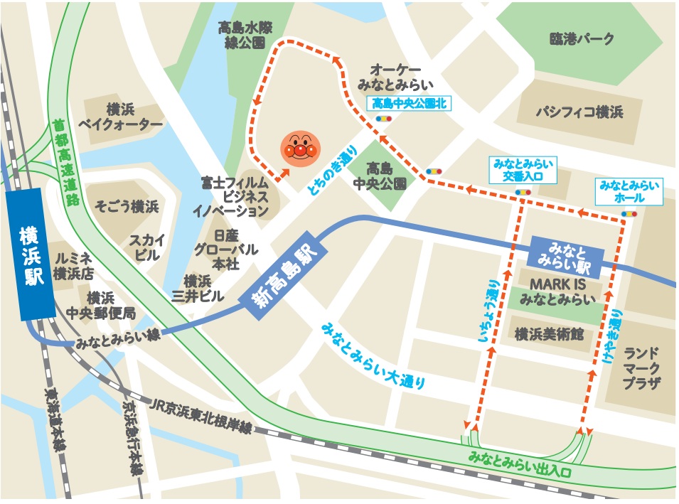 anpanmanmuseum-parking-map