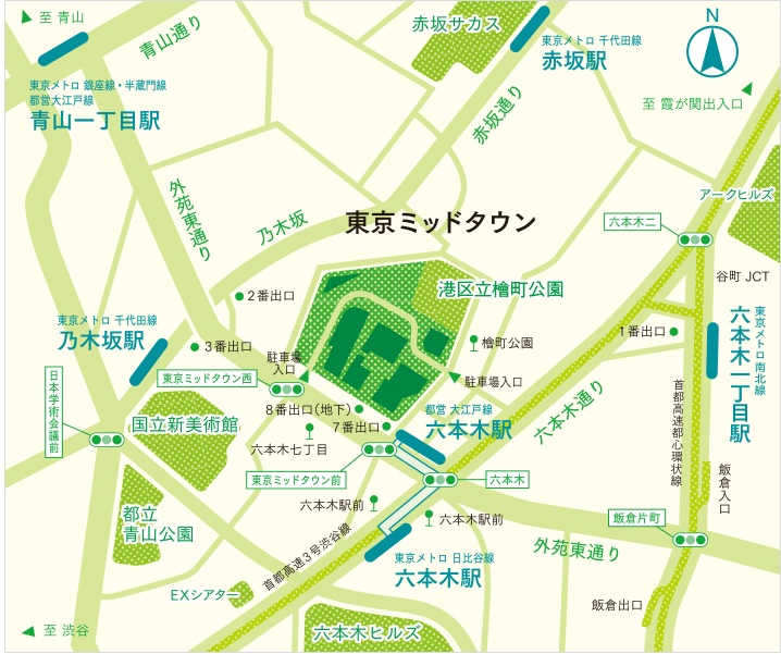 tokyomidtown-map